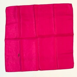 Yves Saint Laurent Vibrant Pink Scarf